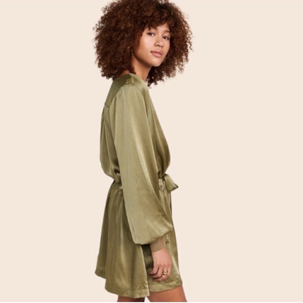 RAMY BROOK - Kristi Satin Belted Mini Dress M - Picture 4 of 14